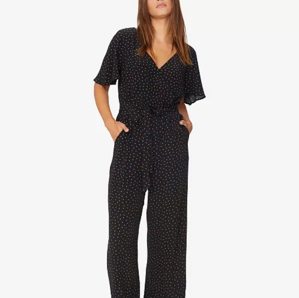 Sanctuary Chasing Winds Polka-Dot Jumpsuit